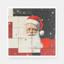 Search for vintage santa claus napkins Red