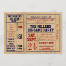 Search for baseball ticket invitations Sports party