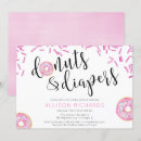 Search for donuts and diapers invitations Doughnut
