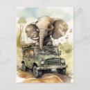 Search for elephant postcards Safari