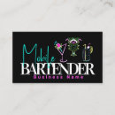 Search for mobile bartending business cards Modern