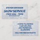 Search for snow removal business cards Blower