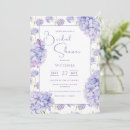 Search for purple bridal shower invitations Flowers