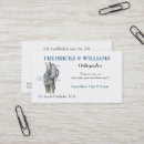 Search for orthopedic doctor business cards Surgeon