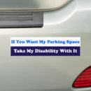 Search for handicap parking bumper stickers Disability