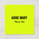 Search for neon business cards Makeup artist