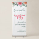 Search for birthdays retractable banners Fifty and fabulous