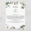 Search for monogram wedding programs Greenery