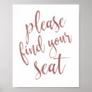 Search for please find your seat signs Calligraphy