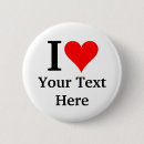 Search for i heart buttons Text
