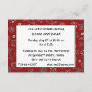 Search for red bandana invitations Cowboy