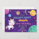 Search for space unicorn invitations Party