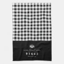 Search for black and white kitchen towels Gingham