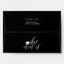 Search for graduation announcement envelopes Black and white