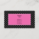Search for polka dot business cards Black