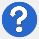 Search for question mark stickers Blue