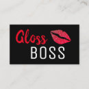 Search for lip gloss business cards Girly