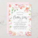 Search for social distancing birthday invitations watercolor