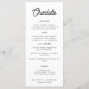 Search for guests name wedding menus Modern