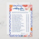 Search for who said it first games Bridal shower