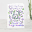 Search for daughters 21st birthday cards Floral