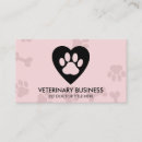 Search for heart business cards Vet