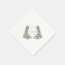 Search for pink and green monogram napkins Watercolor