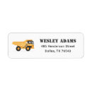 Search for construction return address labels Birthday party