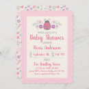 Search for ladybug baby girl shower invitations Floral