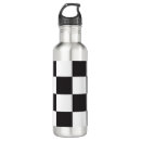 Search for black and white checkered water bottles Retro