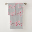 Search for cherry blossom bath towels Feminine floral