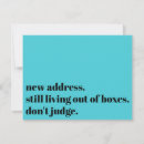 Search for funny moving announcement cards Simple