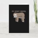 Search for funny spirit animal cards Lazy