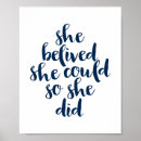 Search for she believed she could gifts Calligraphy