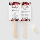 Search for burgundy wedding programs Marsala