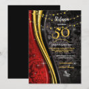Search for red and black 50th birthday invitations 50 years old