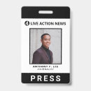 Search for black and white badges Press pass