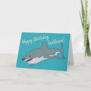 Search for shark birthday cards Great white shark