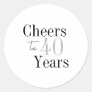 Search for stylish stickers 40th birthday party
