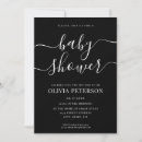 Search for black and white baby shower invitations Minimal
