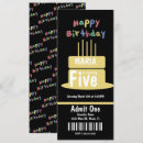 Search for turning five invitations Colorful