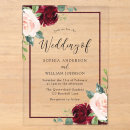 Search for pink border wedding invitations Burgundy