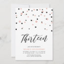 Search for rose gold 13th birthday invitations Simple