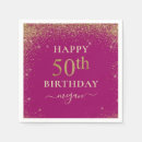 Search for 50th birthday napkins Glitter