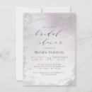 Search for purple and silver bridal shower invitations for her