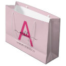 Search for monogrammed gift bags Feminine girly cute pretty