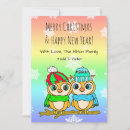 Search for owl christmas cards Whimsical