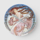 Search for art nouveau clocks Woman
