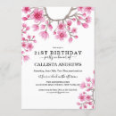 Search for cherry birthday invitations Cherry blossom flowers
