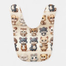 Search for animals baby bibs fun